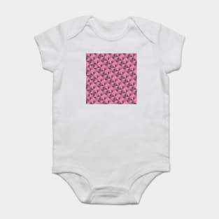 Geometric Triangle Pattern (Rose Gold) Baby Bodysuit